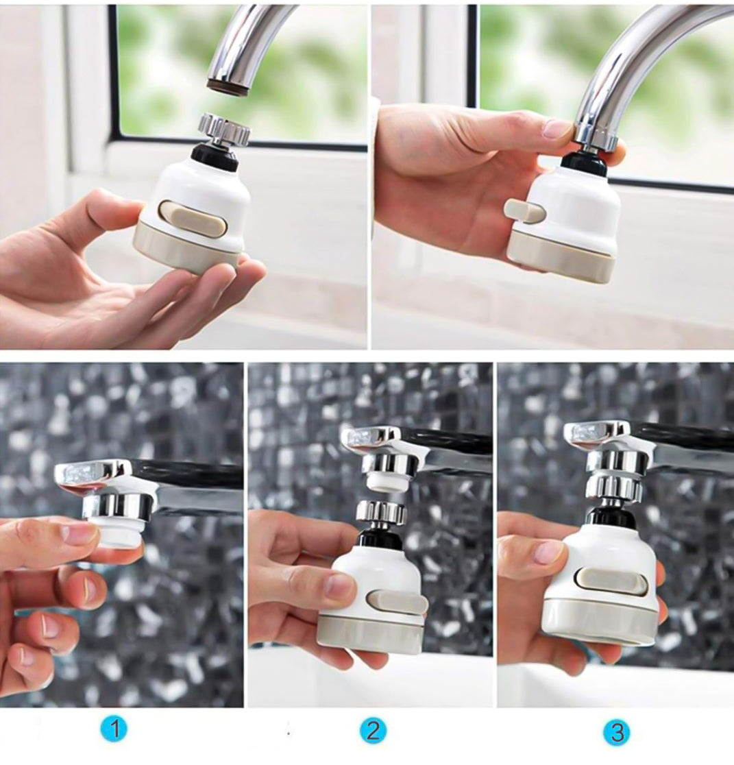 360 Degree Rotating Water-Saving Faucet Aerator