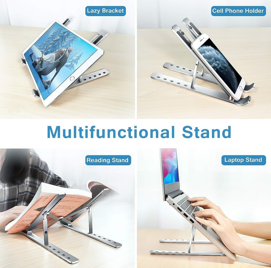 Adjustable & Portable Aluminium Laptop Stand