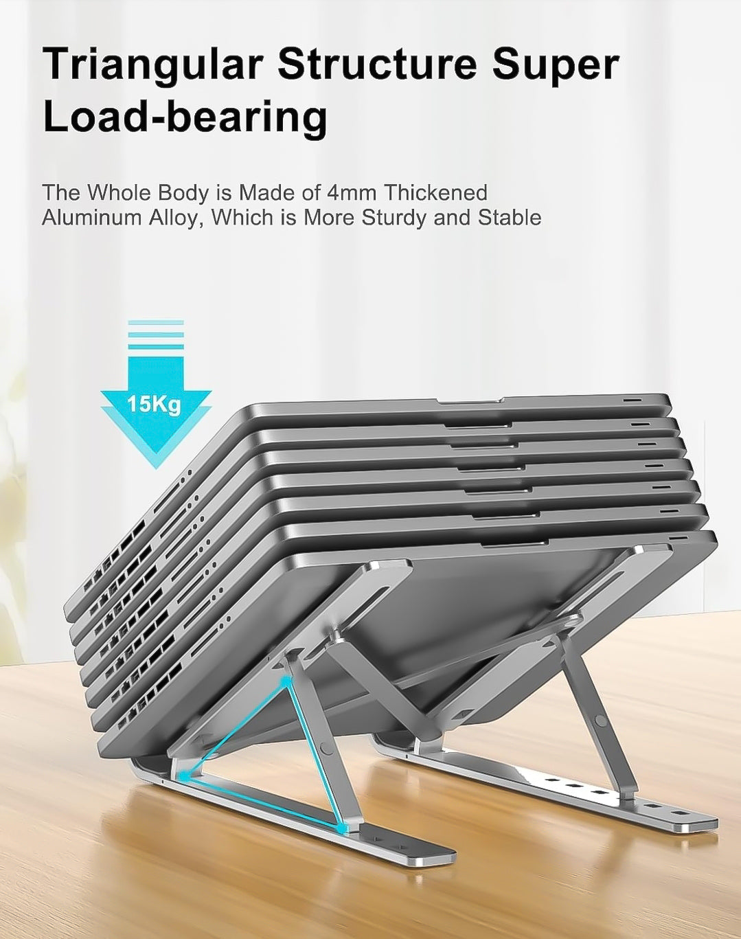 Adjustable & Portable Aluminium Laptop Stand