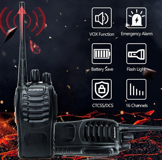 Walkie Talkie light weight with Flashlight