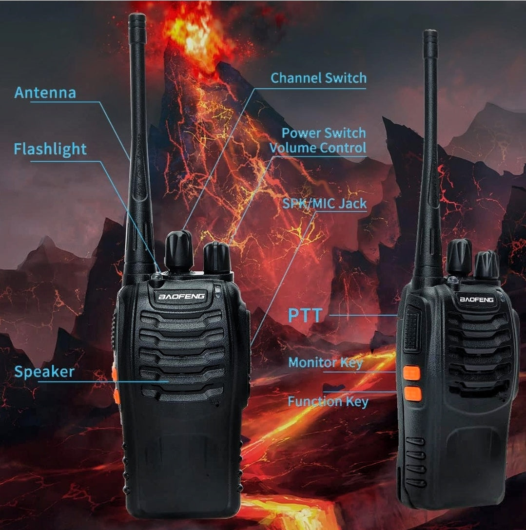 Walkie Talkie light weight with Flashlight